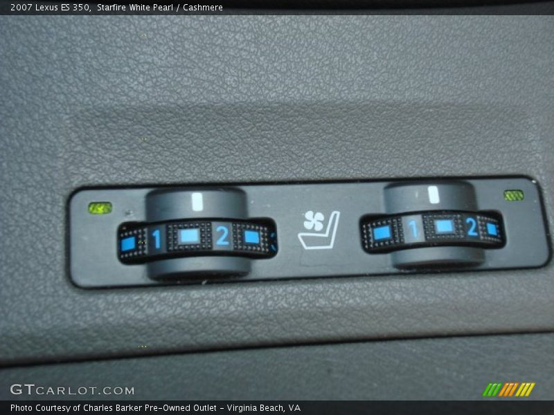 Controls of 2007 ES 350