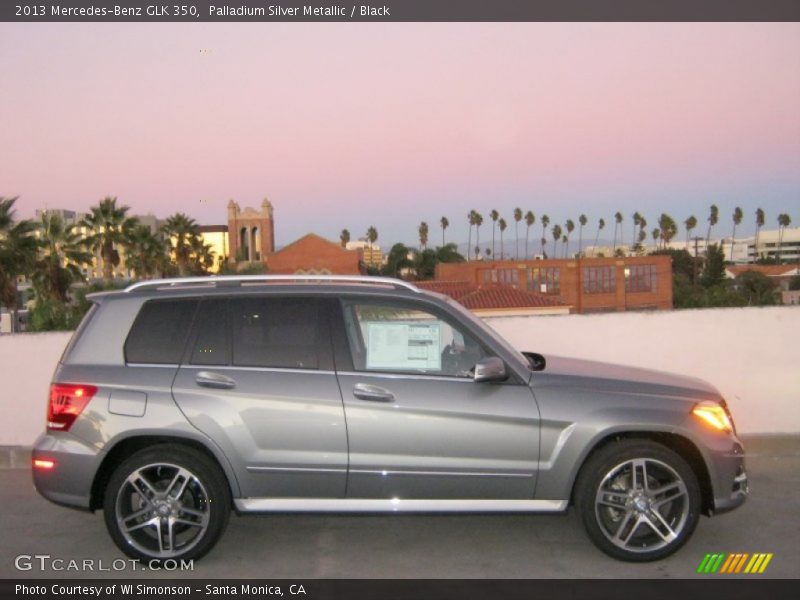 Palladium Silver Metallic / Black 2013 Mercedes-Benz GLK 350