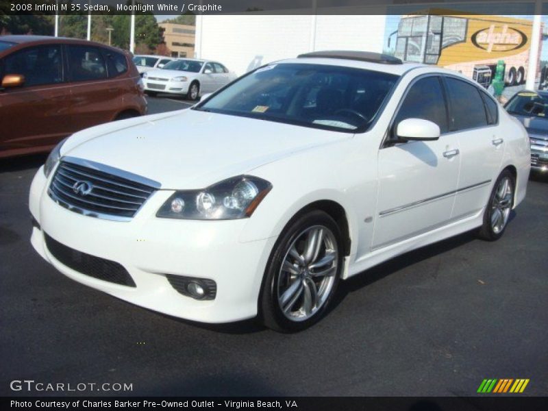 Moonlight White / Graphite 2008 Infiniti M 35 Sedan