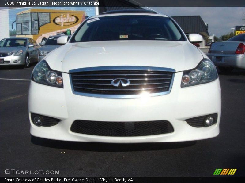 Moonlight White / Graphite 2008 Infiniti M 35 Sedan