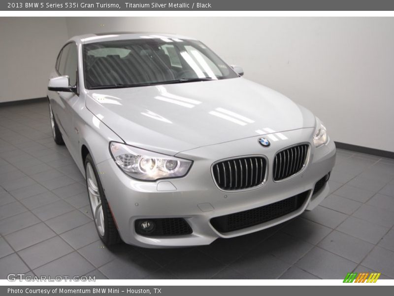 Titanium Silver Metallic / Black 2013 BMW 5 Series 535i Gran Turismo