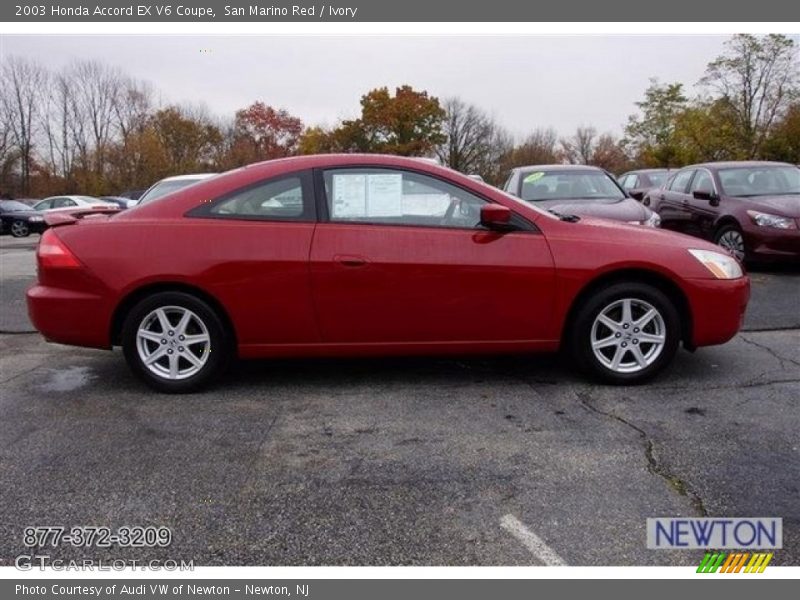 San Marino Red / Ivory 2003 Honda Accord EX V6 Coupe