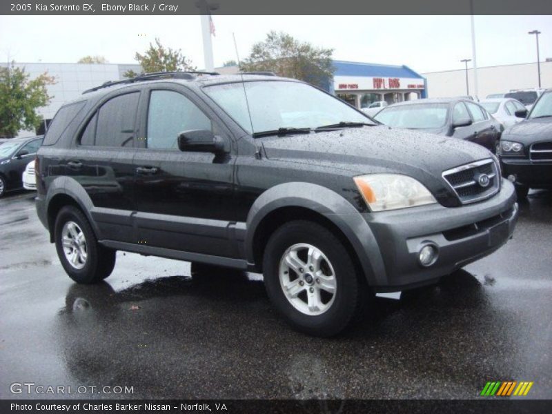 Ebony Black / Gray 2005 Kia Sorento EX