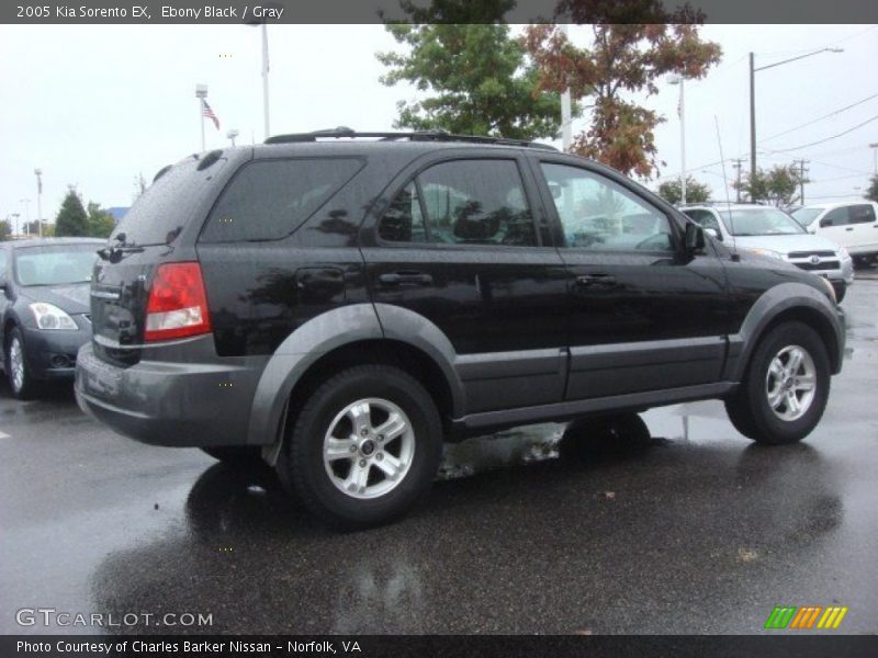 Ebony Black / Gray 2005 Kia Sorento EX