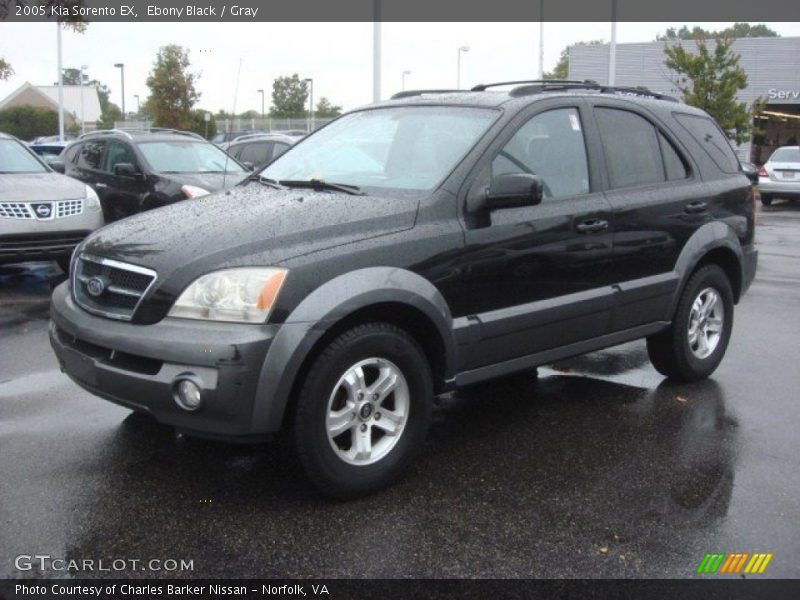 Ebony Black / Gray 2005 Kia Sorento EX
