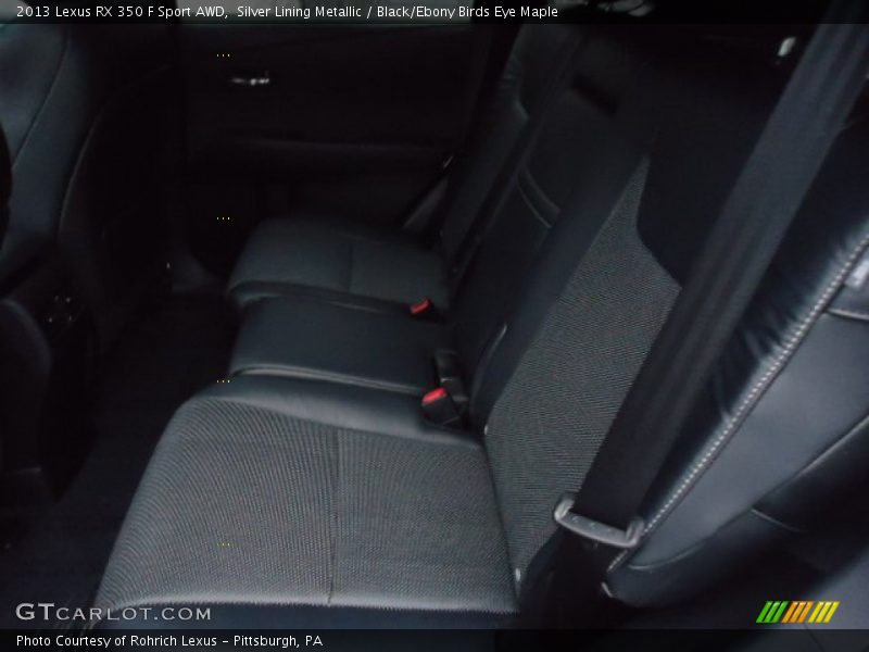 Silver Lining Metallic / Black/Ebony Birds Eye Maple 2013 Lexus RX 350 F Sport AWD