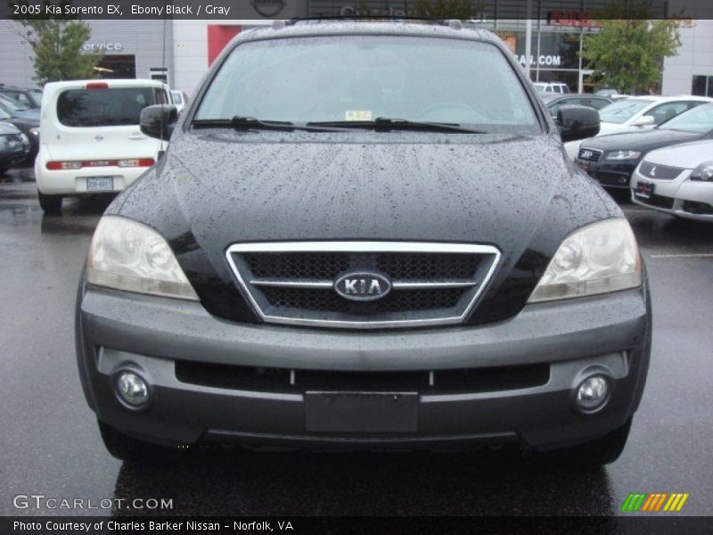 Ebony Black / Gray 2005 Kia Sorento EX