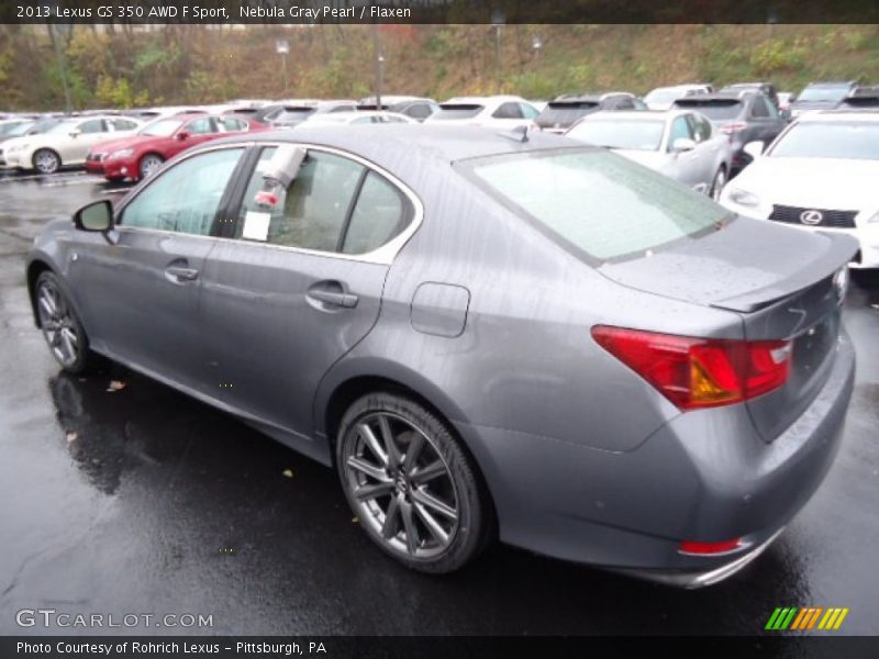Nebula Gray Pearl / Flaxen 2013 Lexus GS 350 AWD F Sport