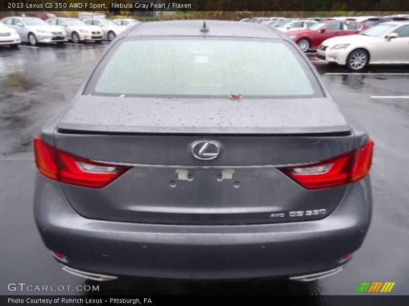 Nebula Gray Pearl / Flaxen 2013 Lexus GS 350 AWD F Sport