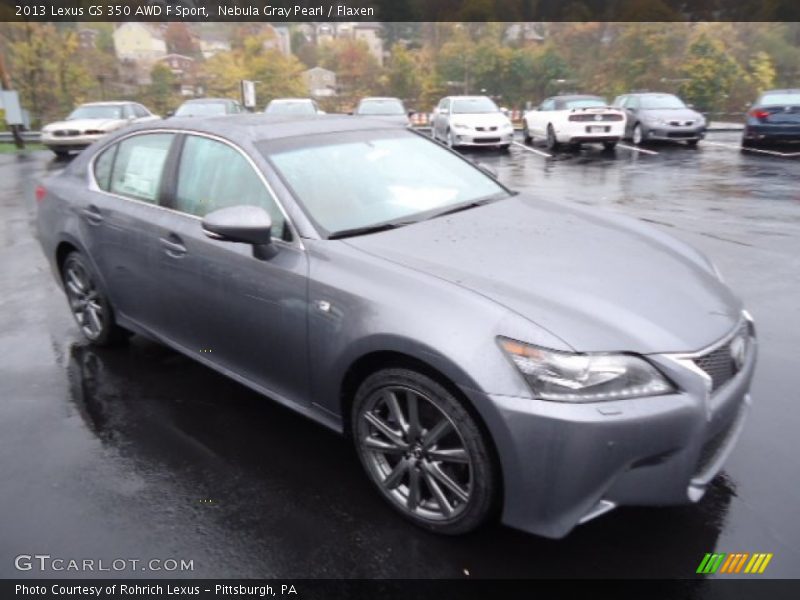 Nebula Gray Pearl / Flaxen 2013 Lexus GS 350 AWD F Sport