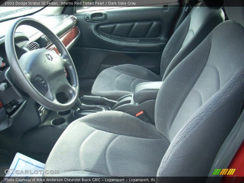 Inferno Red Tinted Pearl / Dark Slate Gray 2001 Dodge Stratus SE Sedan
