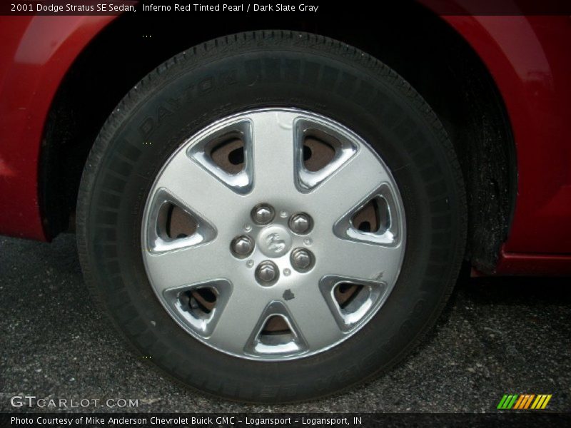 Inferno Red Tinted Pearl / Dark Slate Gray 2001 Dodge Stratus SE Sedan