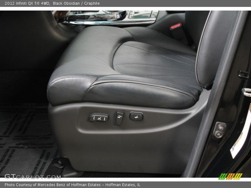 Front Seat of 2012 QX 56 4WD
