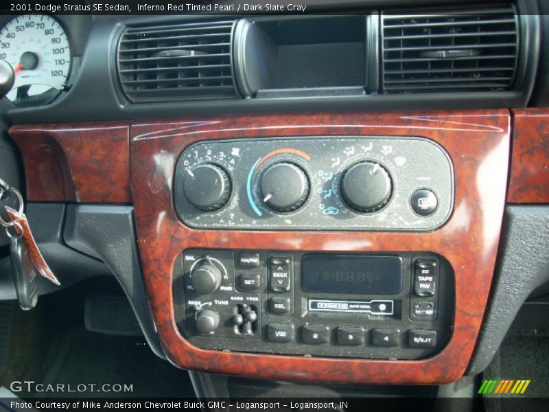 Inferno Red Tinted Pearl / Dark Slate Gray 2001 Dodge Stratus SE Sedan