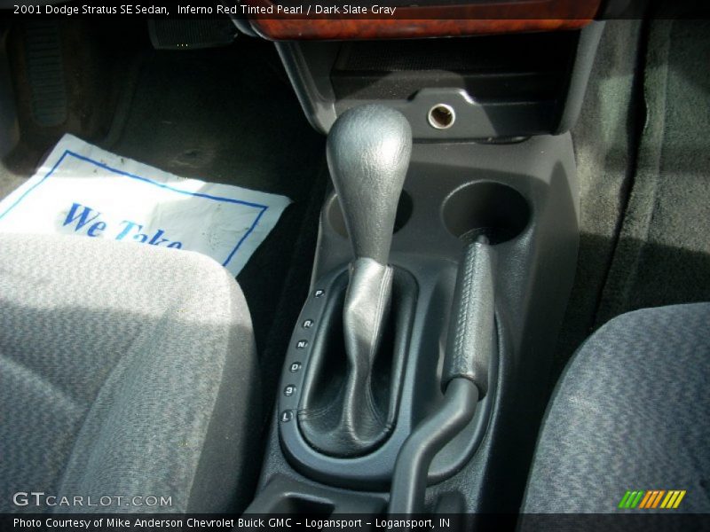 Inferno Red Tinted Pearl / Dark Slate Gray 2001 Dodge Stratus SE Sedan