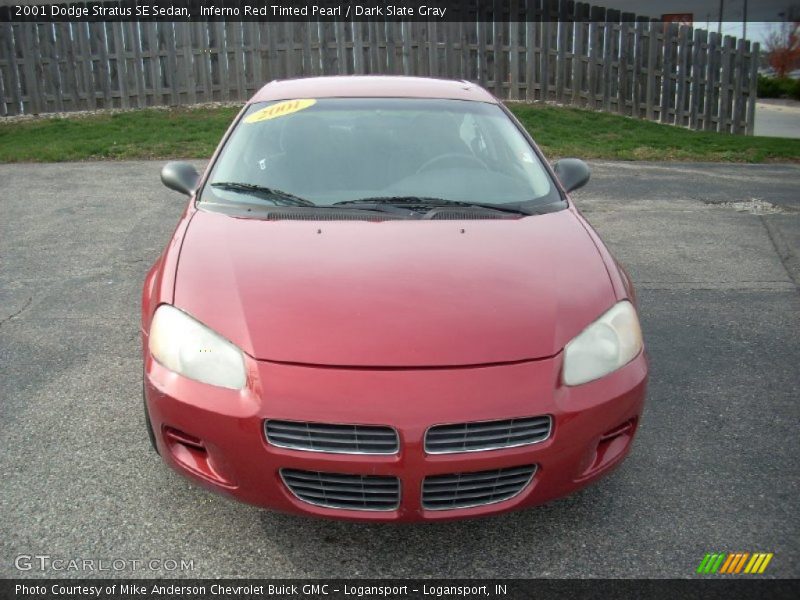 Inferno Red Tinted Pearl / Dark Slate Gray 2001 Dodge Stratus SE Sedan