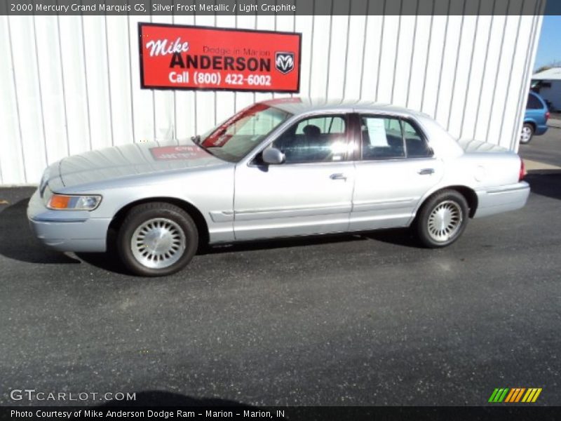 Silver Frost Metallic / Light Graphite 2000 Mercury Grand Marquis GS
