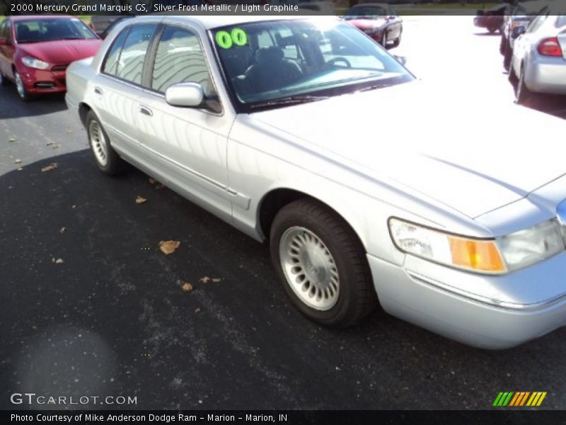 Silver Frost Metallic / Light Graphite 2000 Mercury Grand Marquis GS