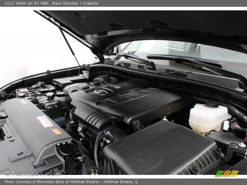  2012 QX 56 4WD Engine - 5.6 Liter DOHC 32-Valve VVEL CVTCS V8