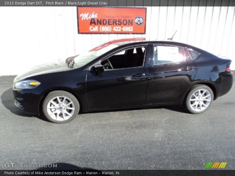 Pitch Black / Black/Light Diesel Gray 2013 Dodge Dart SXT