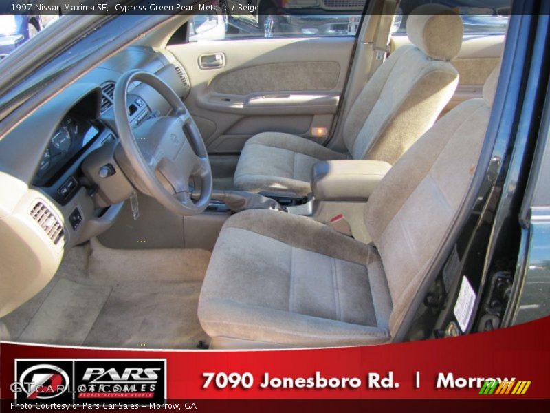 Cypress Green Pearl Metallic / Beige 1997 Nissan Maxima SE