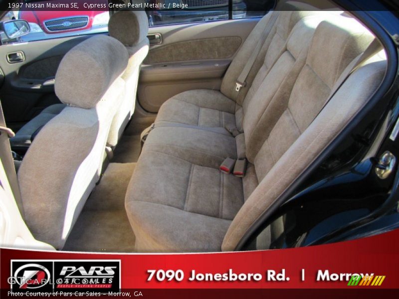 Cypress Green Pearl Metallic / Beige 1997 Nissan Maxima SE