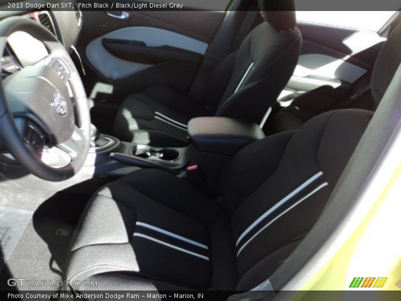Pitch Black / Black/Light Diesel Gray 2013 Dodge Dart SXT