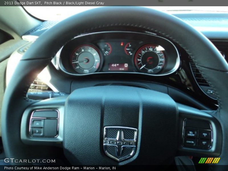 Pitch Black / Black/Light Diesel Gray 2013 Dodge Dart SXT