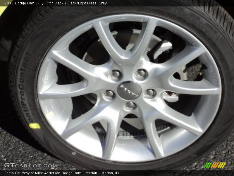 Pitch Black / Black/Light Diesel Gray 2013 Dodge Dart SXT