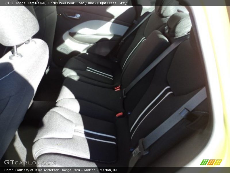 Citrus Peel Pearl Coat / Black/Light Diesel Gray 2013 Dodge Dart Rallye