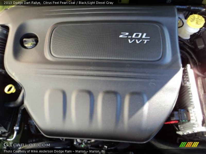 Citrus Peel Pearl Coat / Black/Light Diesel Gray 2013 Dodge Dart Rallye