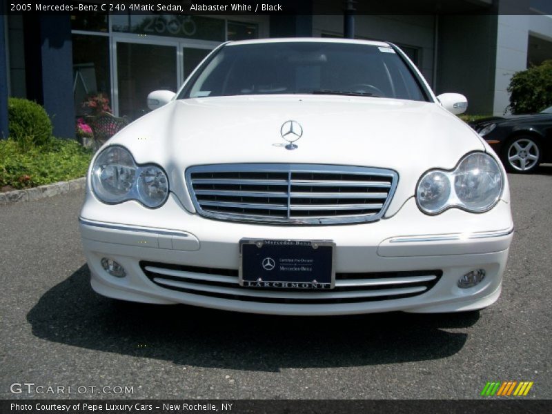 Alabaster White / Black 2005 Mercedes-Benz C 240 4Matic Sedan