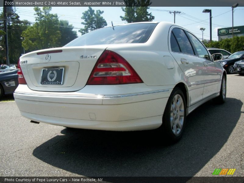 Alabaster White / Black 2005 Mercedes-Benz C 240 4Matic Sedan