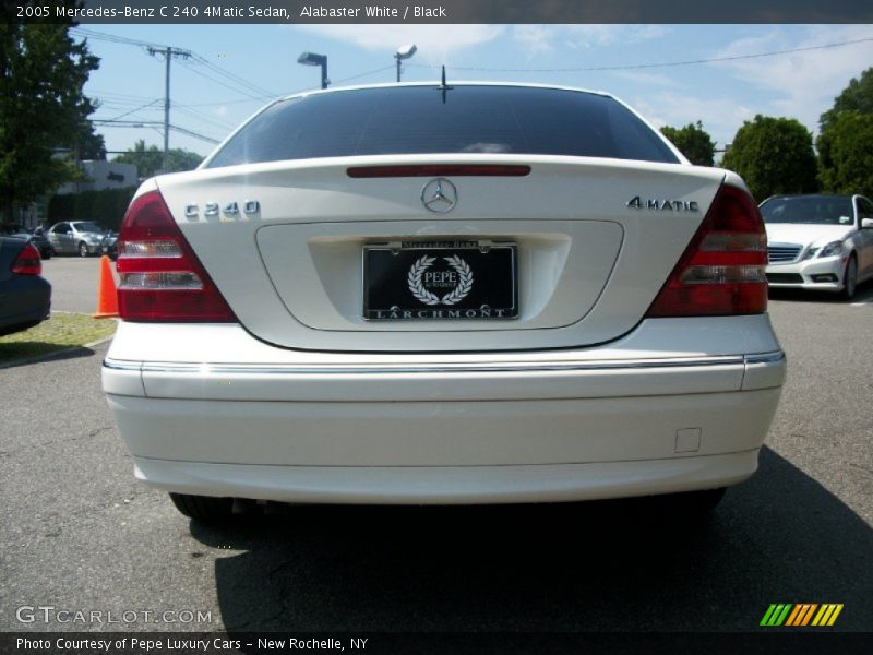 Alabaster White / Black 2005 Mercedes-Benz C 240 4Matic Sedan