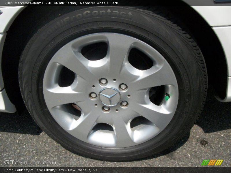 Alabaster White / Black 2005 Mercedes-Benz C 240 4Matic Sedan