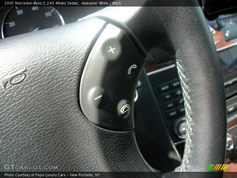 Alabaster White / Black 2005 Mercedes-Benz C 240 4Matic Sedan