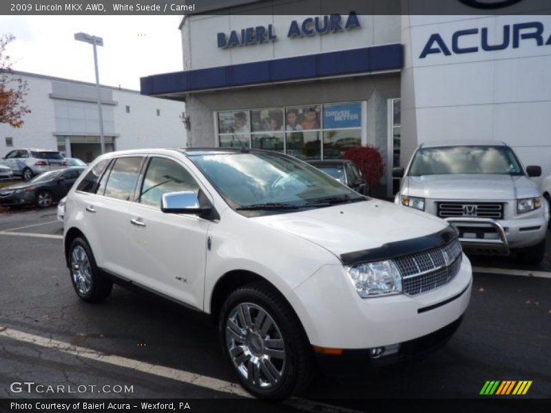 White Suede / Camel 2009 Lincoln MKX AWD