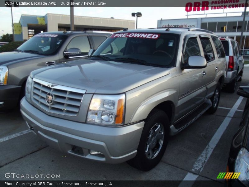 Quicksilver / Pewter Gray 2004 Cadillac Escalade AWD