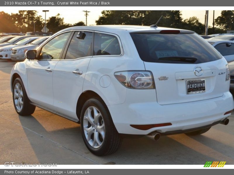 Crystal White Pearl Mica / Black 2010 Mazda CX-7 s Touring