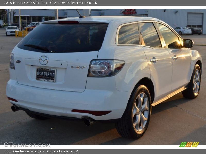 Crystal White Pearl Mica / Black 2010 Mazda CX-7 s Touring