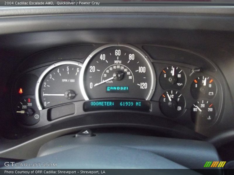 Quicksilver / Pewter Gray 2004 Cadillac Escalade AWD