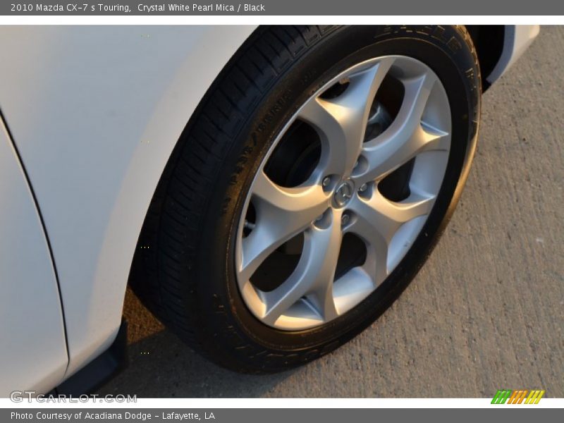 Crystal White Pearl Mica / Black 2010 Mazda CX-7 s Touring