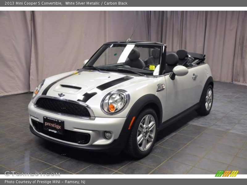 White Silver Metallic / Carbon Black 2013 Mini Cooper S Convertible