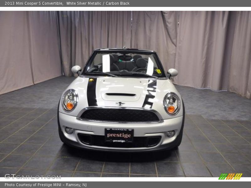 White Silver Metallic / Carbon Black 2013 Mini Cooper S Convertible