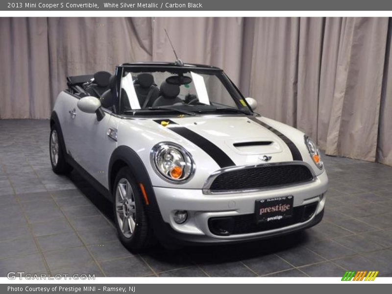 White Silver Metallic / Carbon Black 2013 Mini Cooper S Convertible