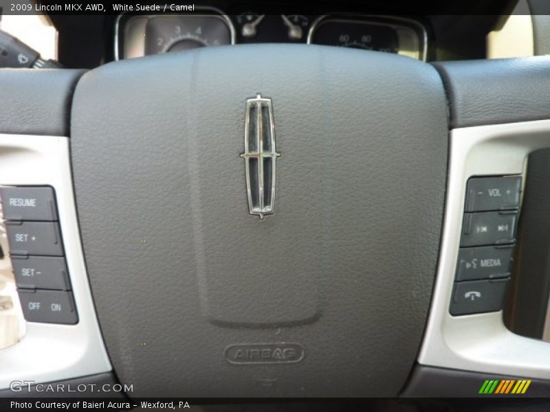 White Suede / Camel 2009 Lincoln MKX AWD