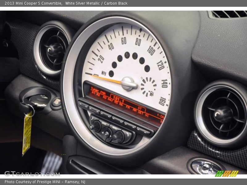 White Silver Metallic / Carbon Black 2013 Mini Cooper S Convertible