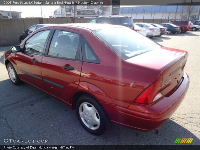 Sangria Red Metallic / Medium Graphite 2003 Ford Focus LX Sedan