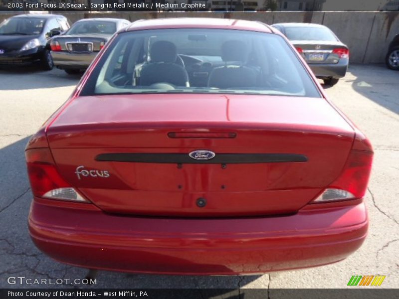 Sangria Red Metallic / Medium Graphite 2003 Ford Focus LX Sedan