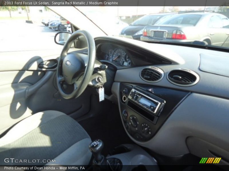Sangria Red Metallic / Medium Graphite 2003 Ford Focus LX Sedan
